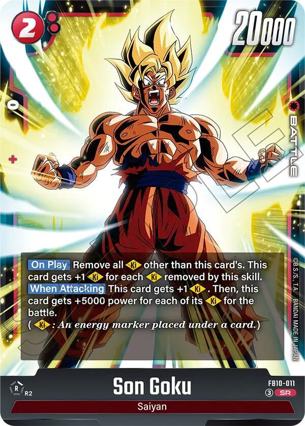 Son Goku FB10-011 card from Cross Force