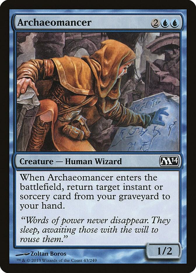 Archaeomancer 43 card from Magic 2014 (M14)