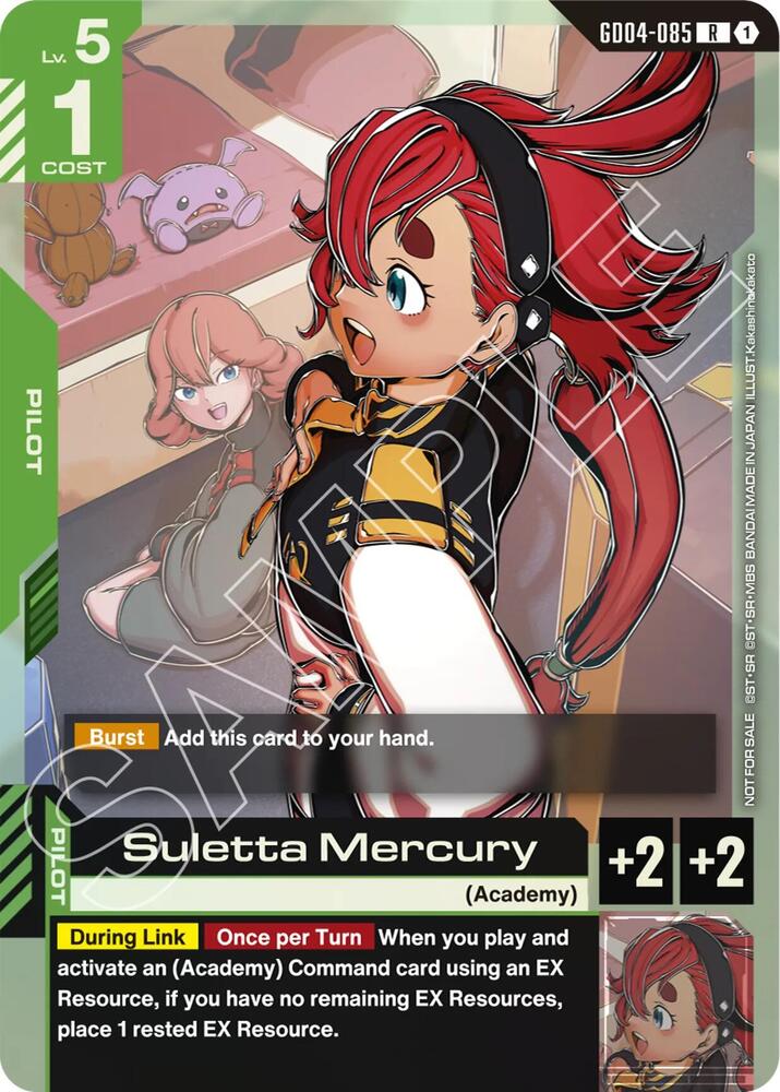 Suletta Mercury (GD04 Release Event) GD04-085 card from Gundam Promotional Cards