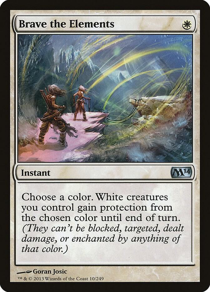 Brave the Elements 10 card from Magic 2014 (M14)