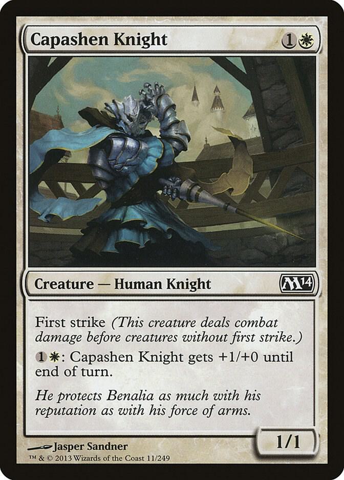 Capashen Knight 11 card from Magic 2014 (M14)
