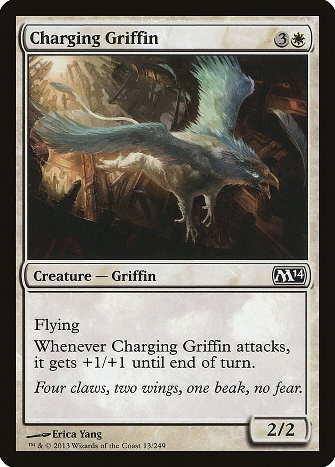 Charging Griffin 13 card from Magic 2014 (M14)