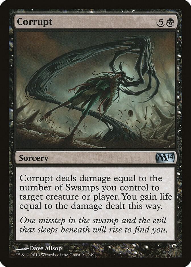 Corrupt 91 card from Magic 2014 (M14)