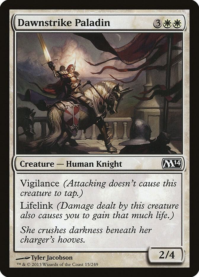 Dawnstrike Paladin 15 card from Magic 2014 (M14)