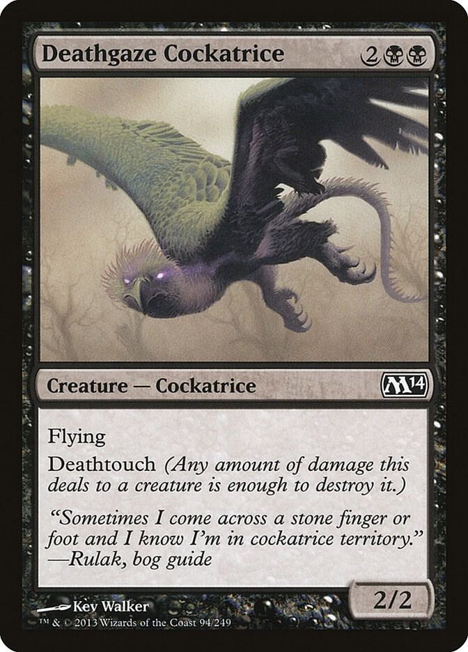 Deathgaze Cockatrice 94 card from Magic 2014 (M14)