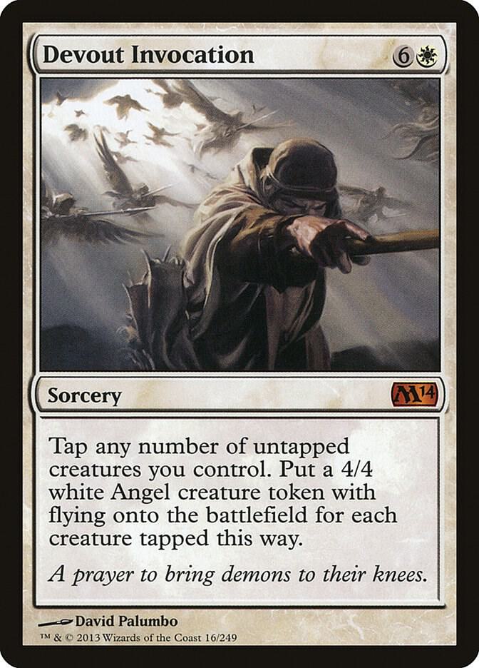 Devout Invocation 16 card from Magic 2014 (M14)
