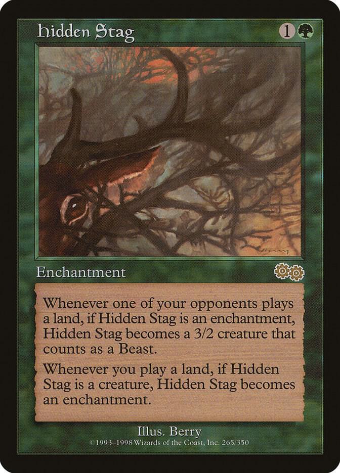 Hidden Stag 265 card from Urza's Saga