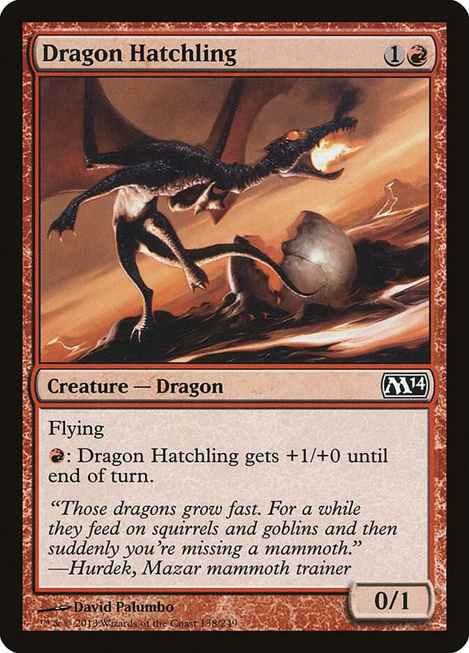Dragon Hatchling 138 card from Magic 2014 (M14)