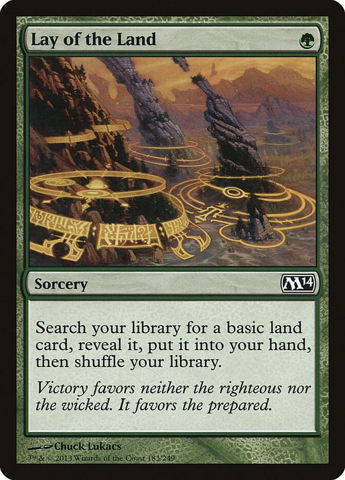 Lay of the Land 183 card from Magic 2014 (M14)