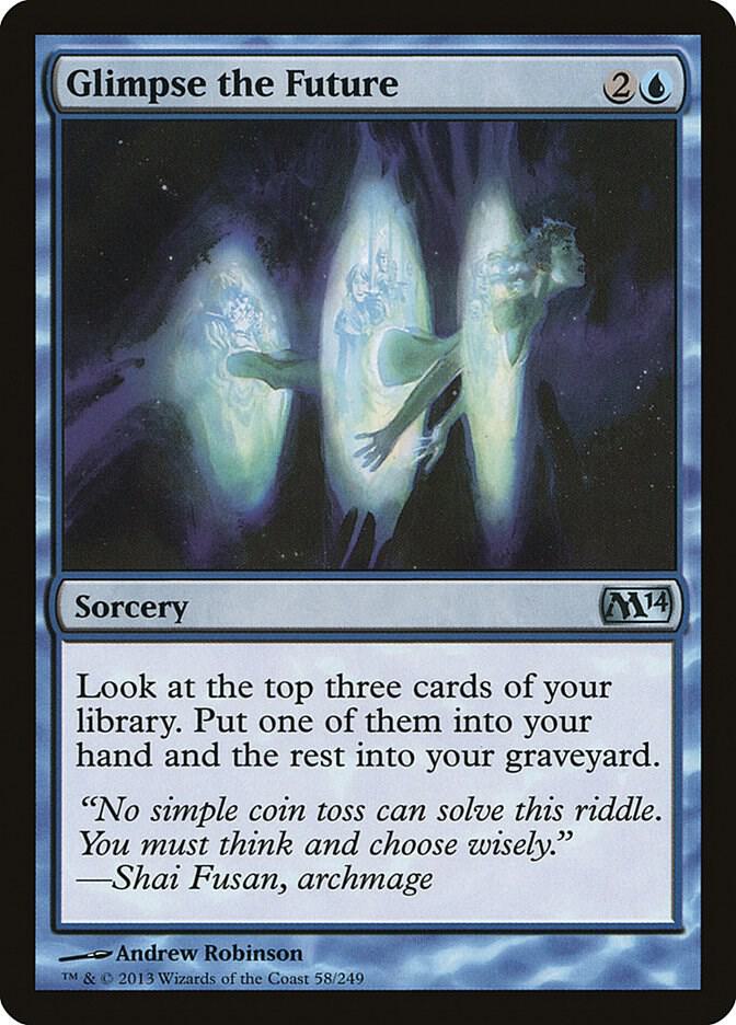 Glimpse the Future 58 card from Magic 2014 (M14)