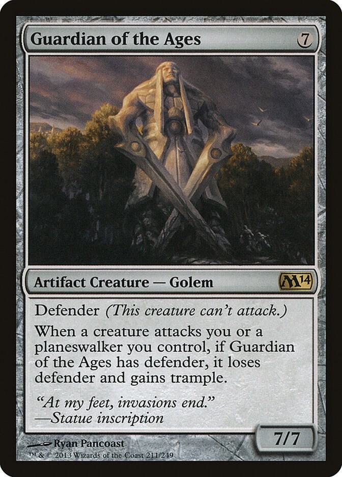Guardian of the Ages 211 card from Magic 2014 (M14)