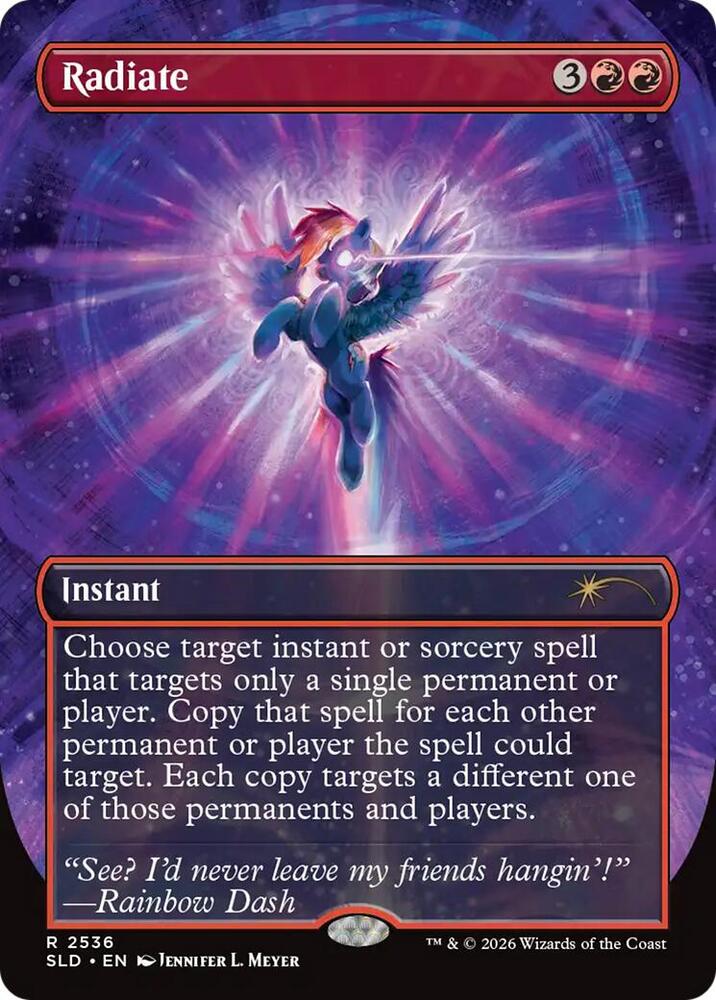 Radiate 2536 card from Secret Lair Drop Series