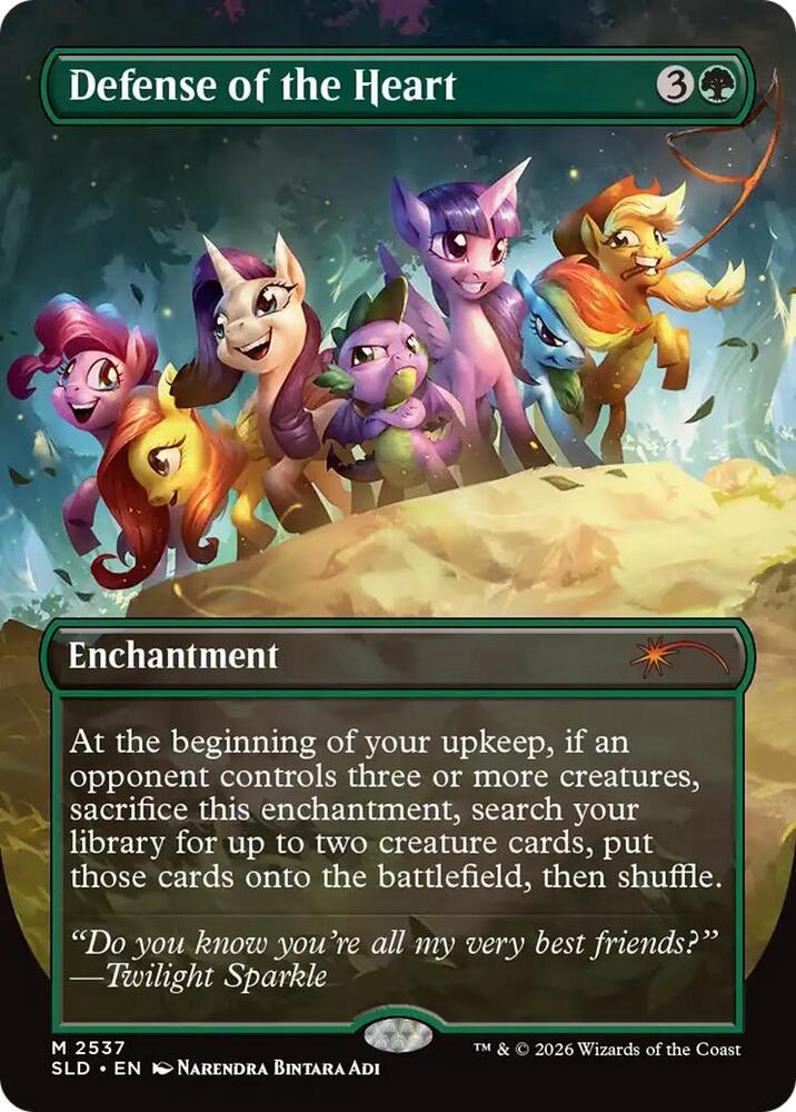 Defense of the Heart 2537 card from Secret Lair Drop Series
