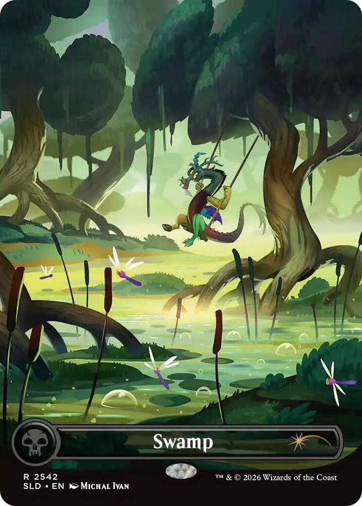 Swamp 2542 card from Secret Lair Drop Series