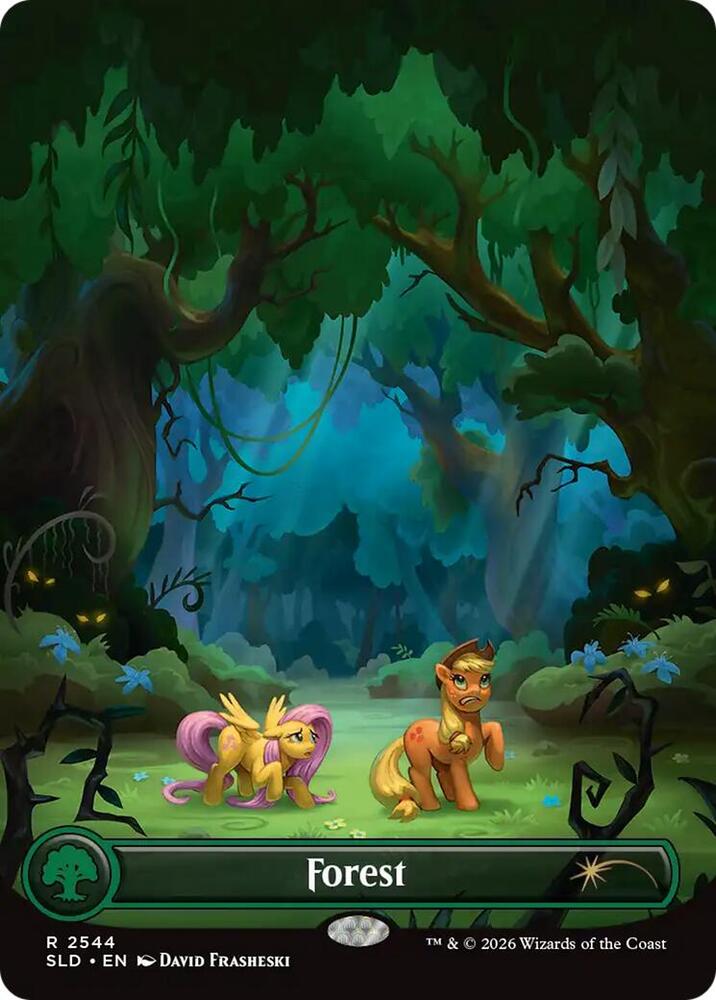 Forest 2544 card from Secret Lair Drop Series