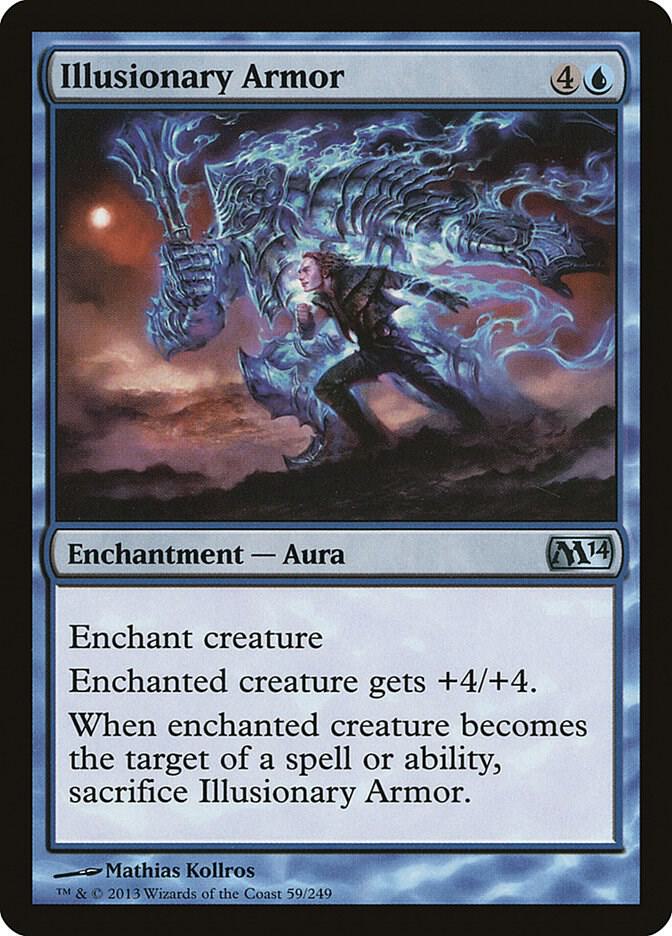 Illusionary Armor 59 card from Magic 2014 (M14)