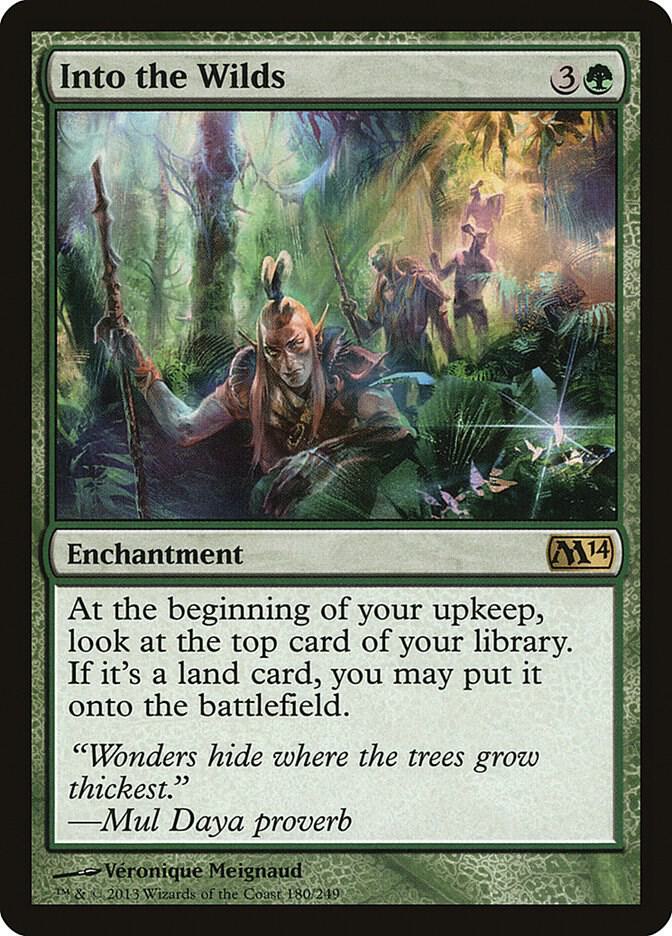 Into the Wilds 180 card from Magic 2014 (M14)
