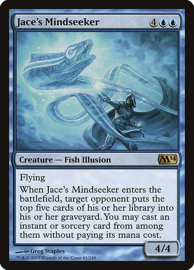 Jace's Mindseeker 61 card from Magic 2014 (M14)