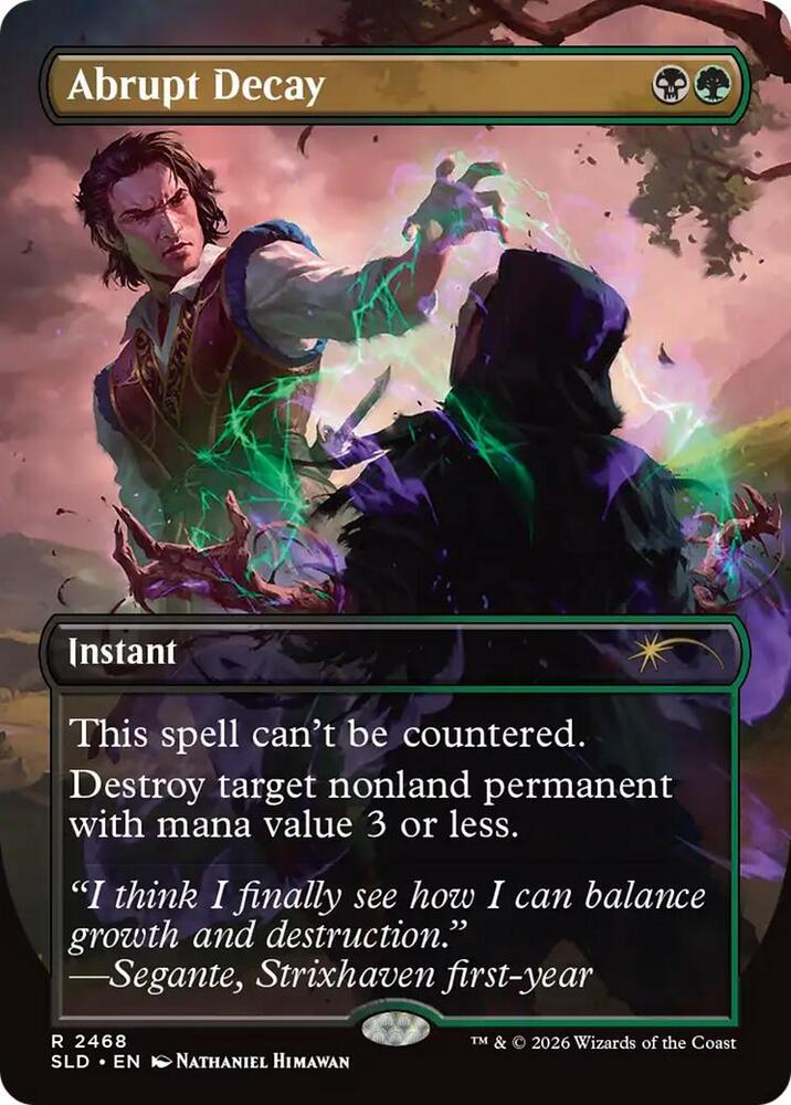 Abrupt Decay 2468 card from Secret Lair Drop Series
