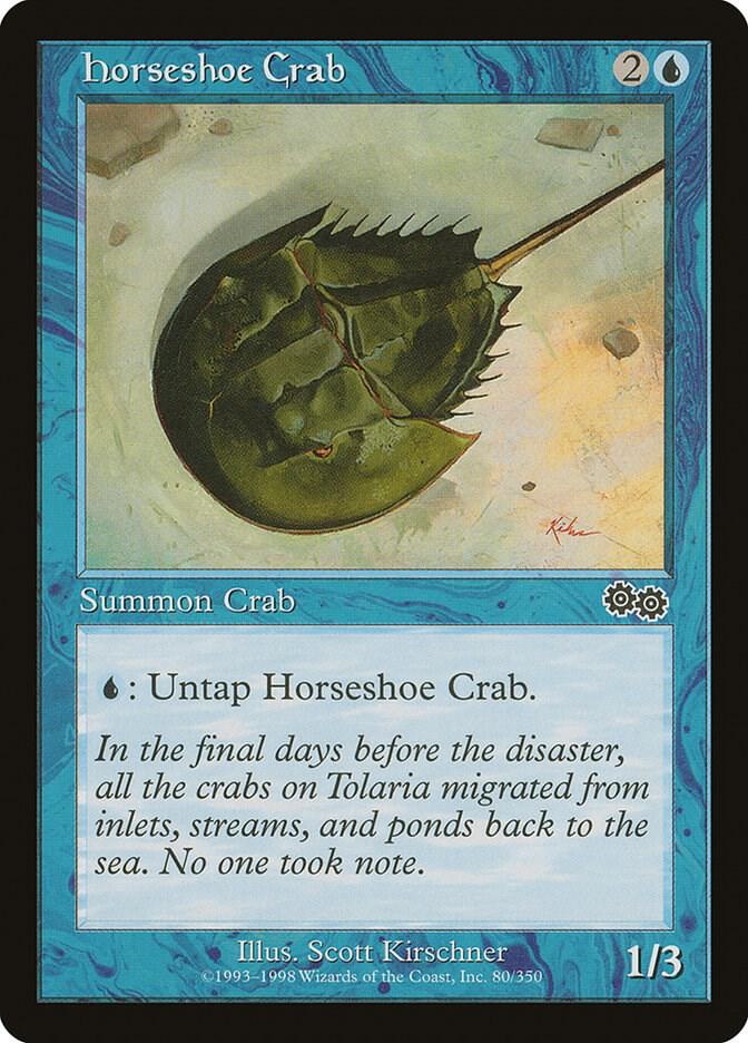 Horseshoe Crab 80 card from Urza's Saga