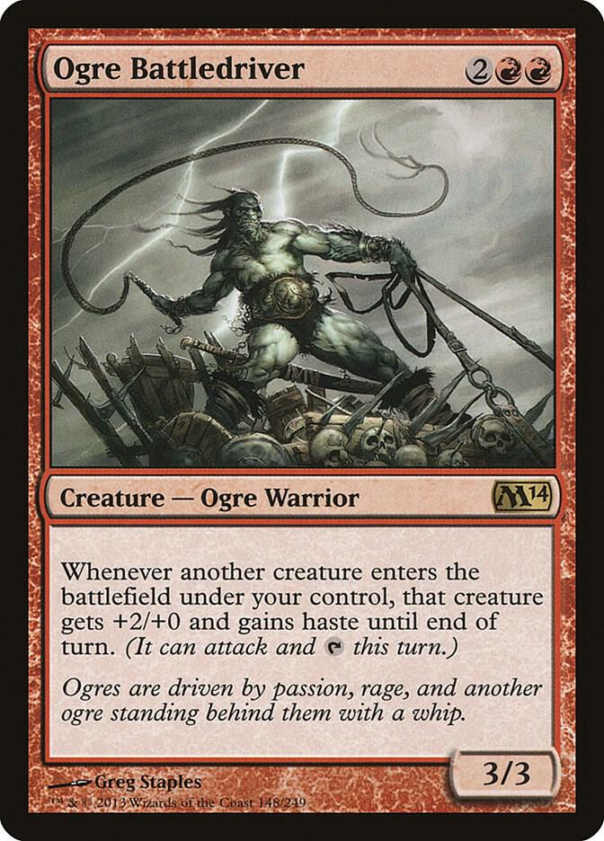Ogre Battledriver 148 card from Magic 2014 (M14)