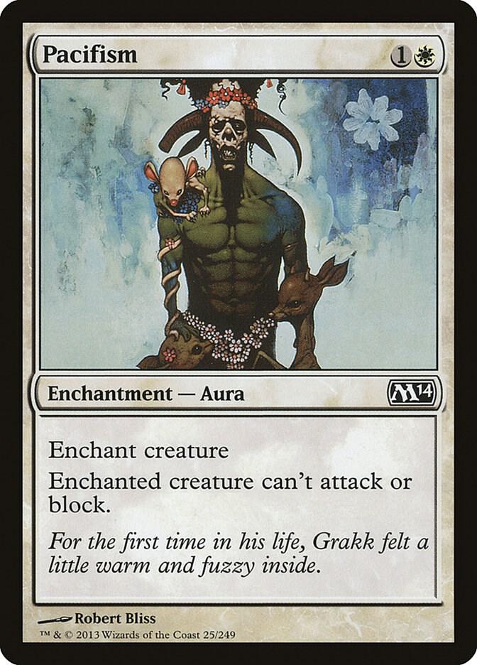 Pacifism 25 card from Magic 2014 (M14)