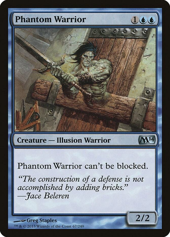 Phantom Warrior 67 card from Magic 2014 (M14)