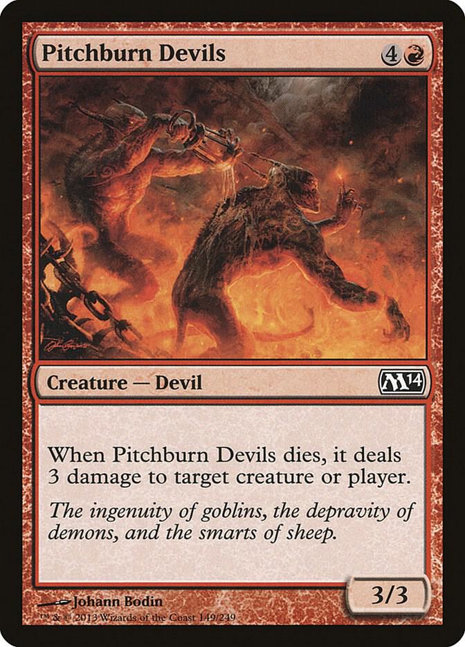 Pitchburn Devils 149 card from Magic 2014 (M14)