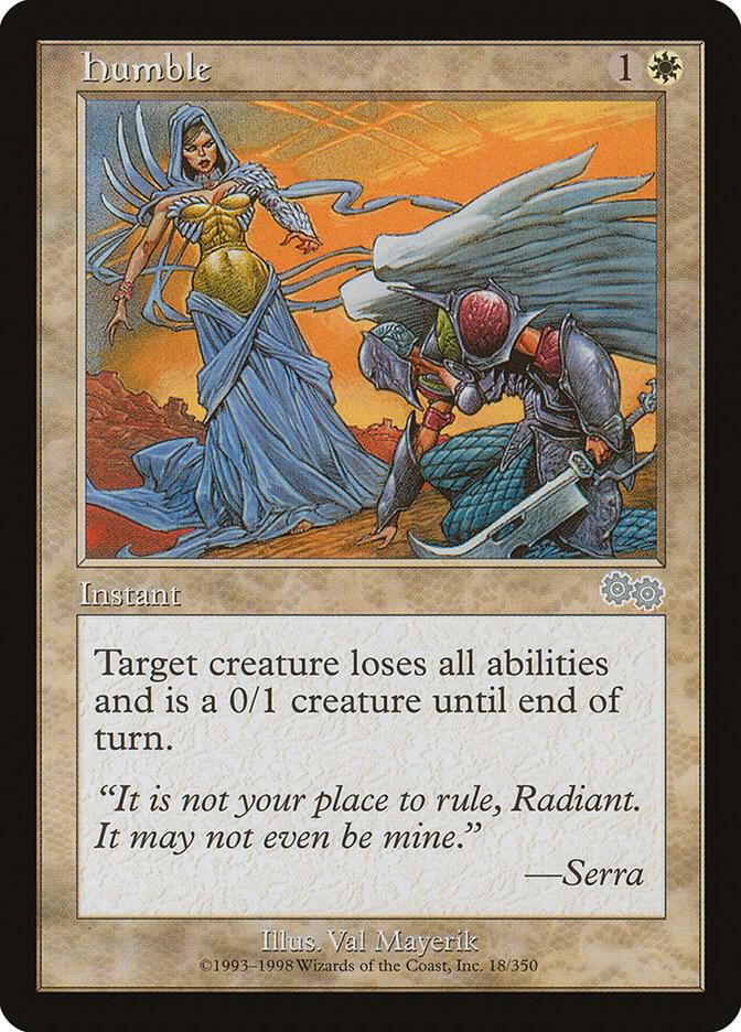 Humble 18 card from Urza's Saga