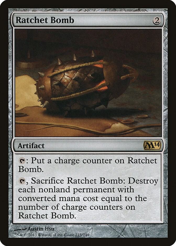 Ratchet Bomb 215 card from Magic 2014 (M14)
