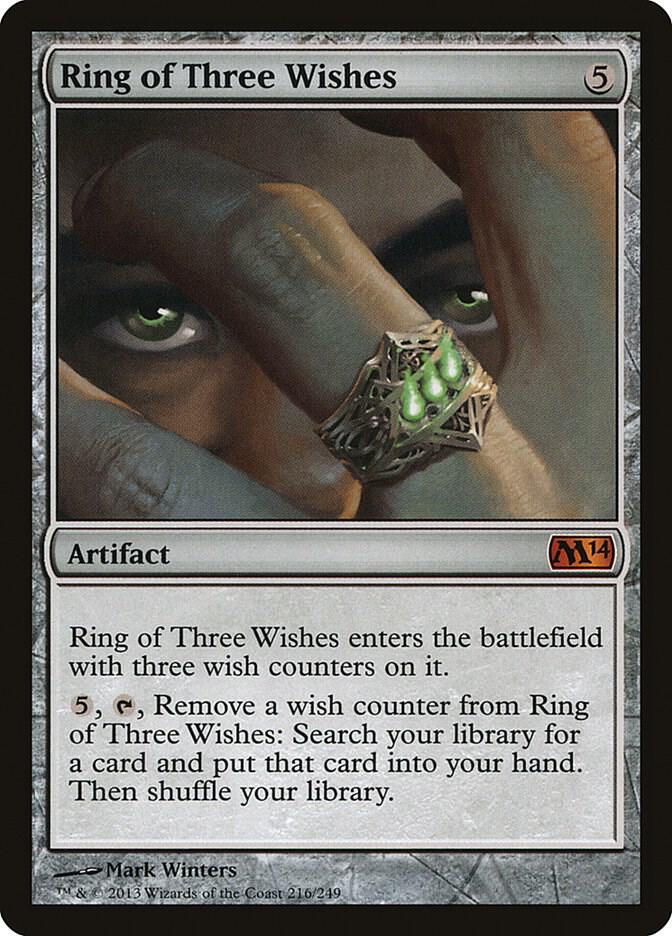 Ring of Three Wishes 216 card from Magic 2014 (M14)