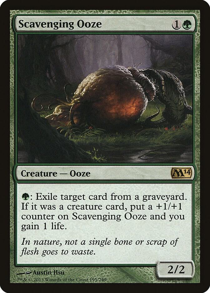 Scavenging Ooze 195 card from Magic 2014 (M14)