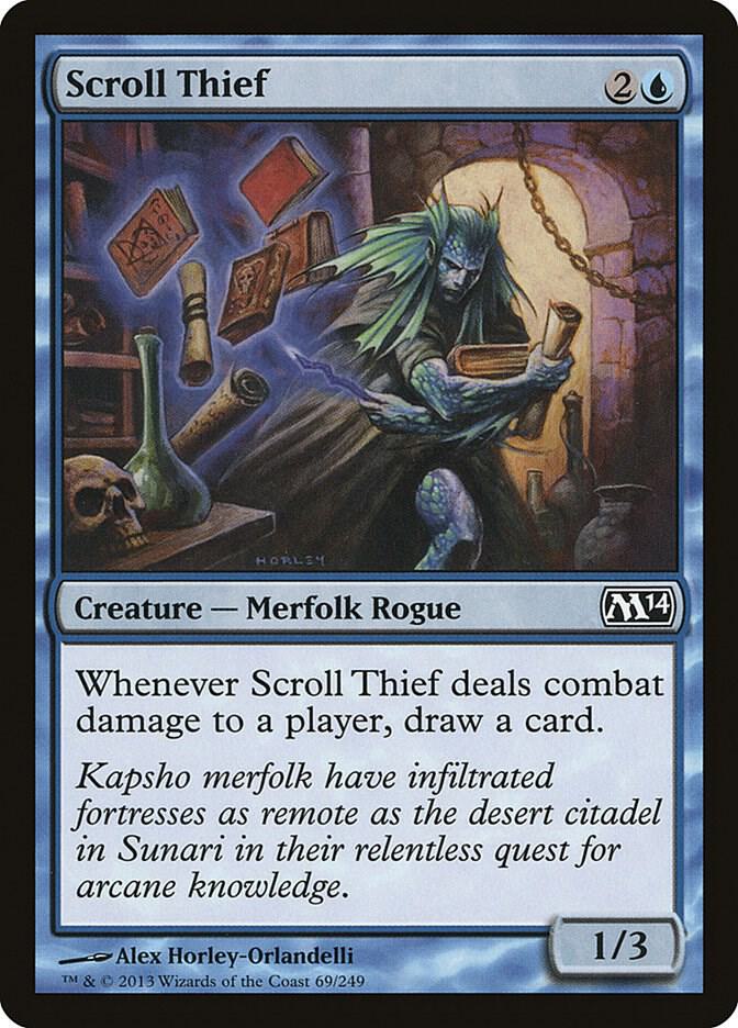 Scroll Thief 69 card from Magic 2014 (M14)