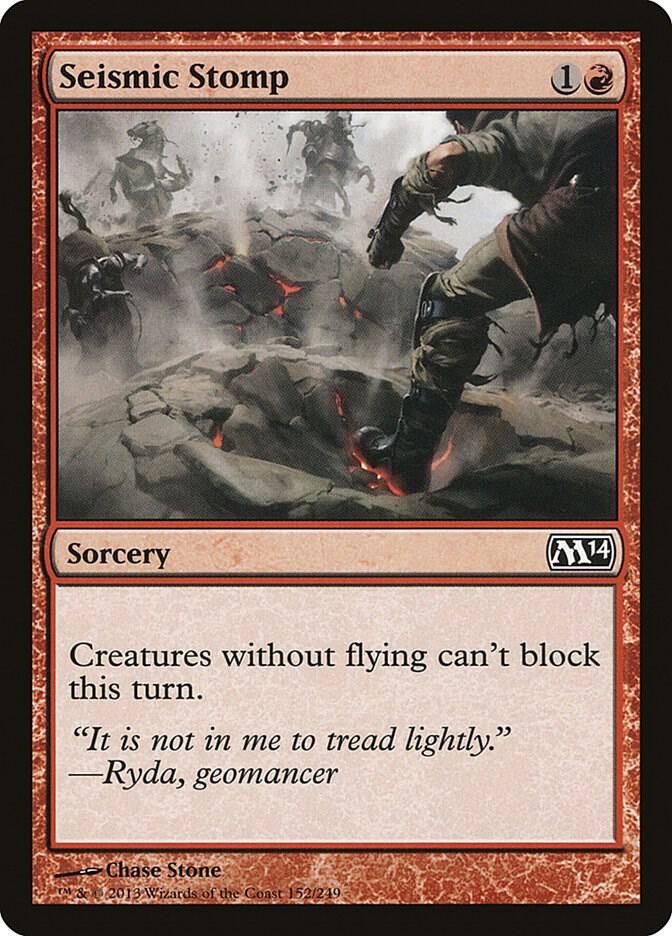 Seismic Stomp 152 card from Magic 2014 (M14)
