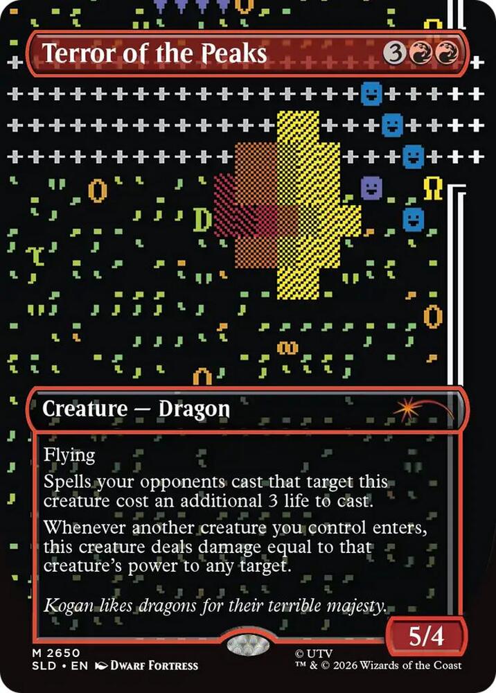 Terror of the Peaks 2650 card from Secret Lair Drop Series