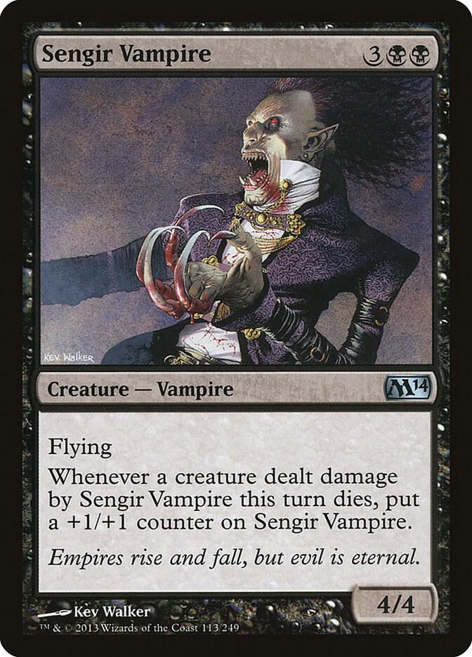 Sengir Vampire 113 card from Magic 2014 (M14)