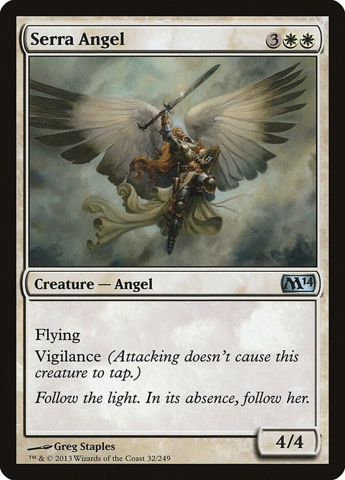Serra Angel 32 card from Magic 2014 (M14)