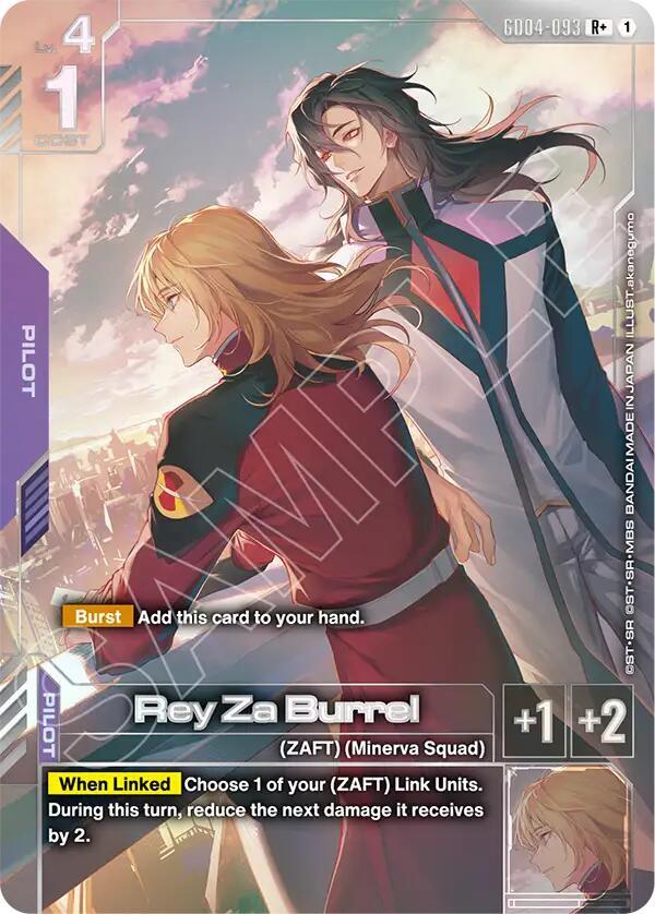 Rey Za Burrel (R+) GD04-093 card from Phantom Aria
