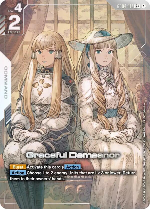 Graceful Demeanor (R+) GD04-117 card from Phantom Aria