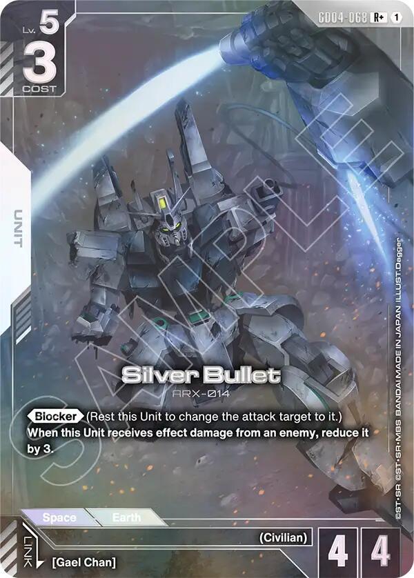 Silver Bullet (R+) GD04-068 card from Phantom Aria