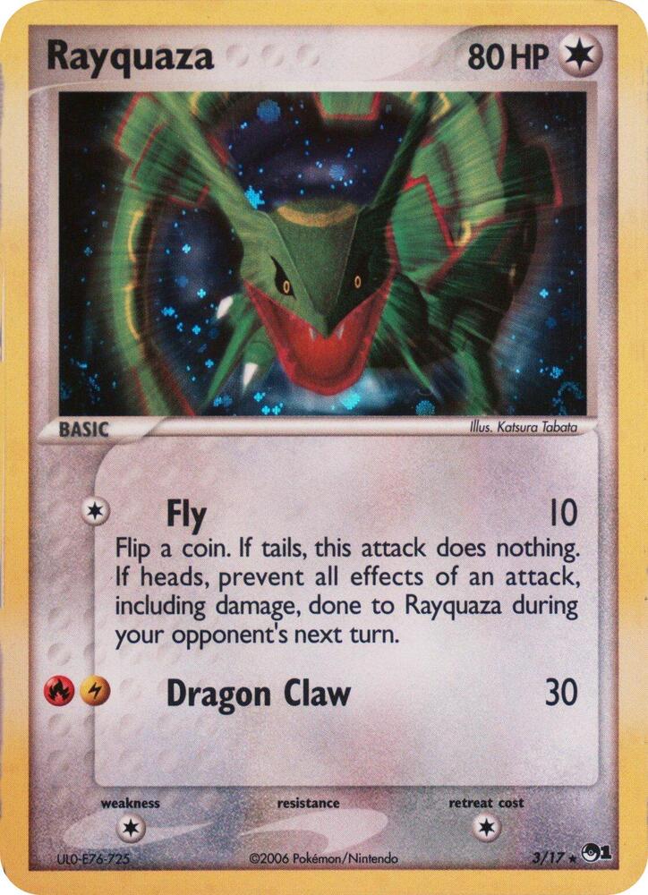Rayquaza (2006) 003/017 card from Blister Exclusives
