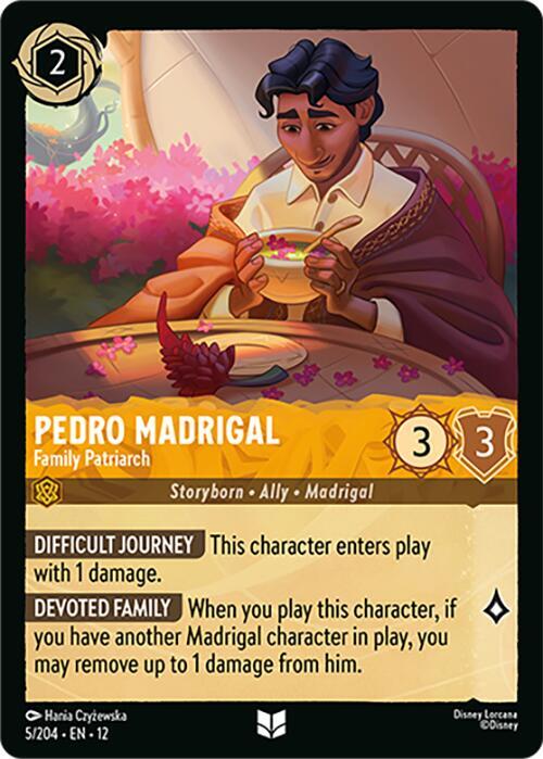 Pedro Madrigal - Family Patriarch 5/204 card from Wilds Unknown