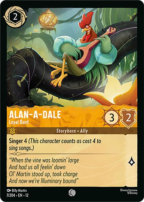 Alan-a-Dale - Loyal Bard 7/204 card from Wilds Unknown