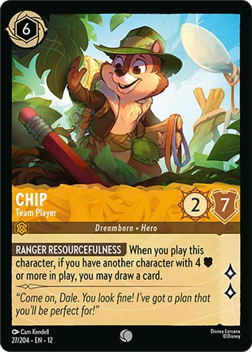 Chip - Team Player 27/204 card from Wilds Unknown