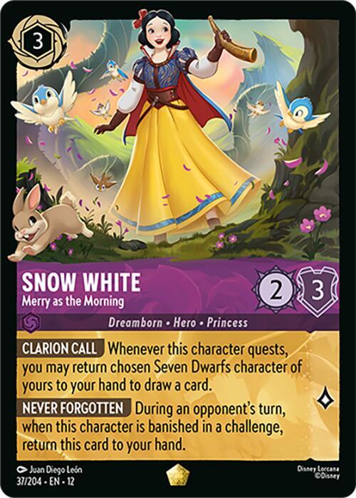 Snow White - Merry as the Morning 37/204 card from Wilds Unknown