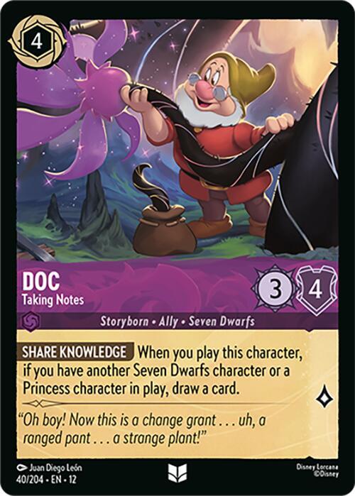 Doc - Taking Notes 40/204 card from Wilds Unknown