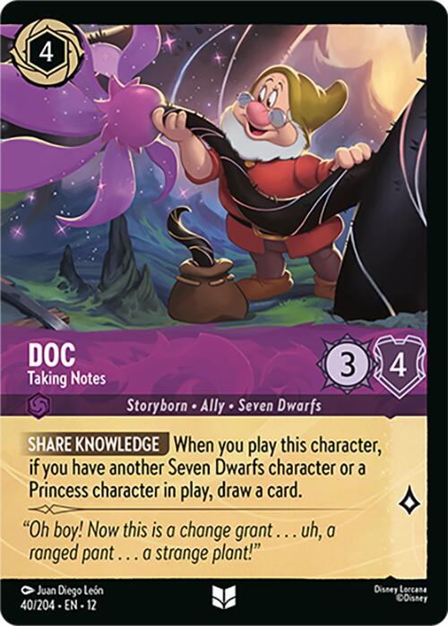 Doc - Taking Notes (Foil) 40/204 card from Wilds Unknown