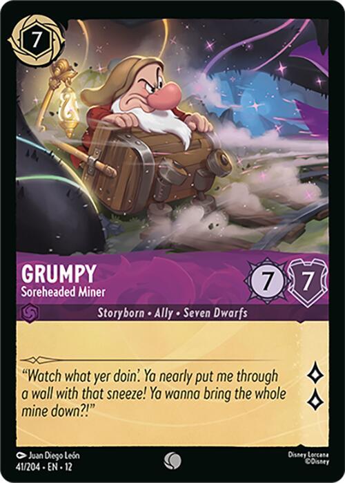 Grumpy - Soreheaded Miner 41/204 card from Wilds Unknown
