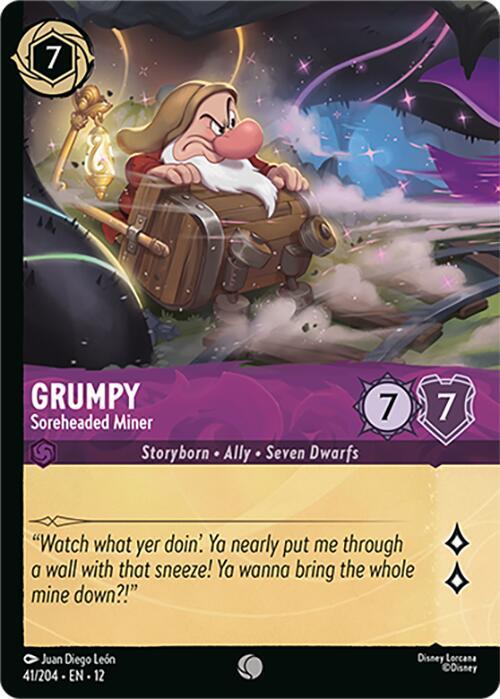 Grumpy - Soreheaded Miner (Foil) 41/204 card from Wilds Unknown