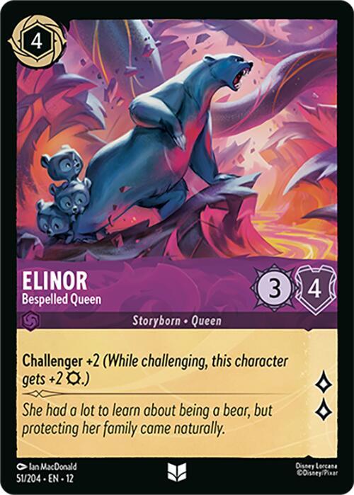 Elinor - Bespelled Queen 51/204 card from Wilds Unknown